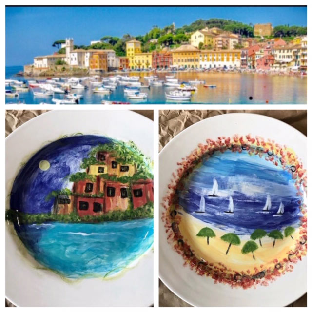 Italian Impressionist Plate Examples